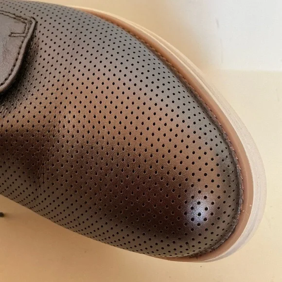 Clarks Womens Sharon Crystal Leather Platform Oxford. Metalliac Gray Size 10 - Picture 6 of 9